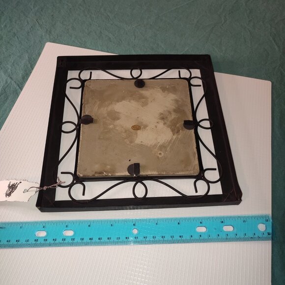 Home is where the heart is quote wall art metal ceramic mixed media cottagecore - Picture 5 of 10